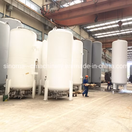 Serbatoio di stoccaggio criogenico da 100 m3 per GNL/Lox/Lin/Lar con standard ASME/GB