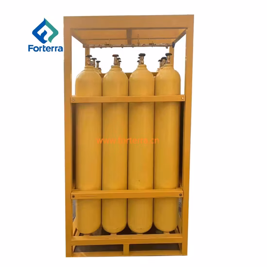 Serbatoio di stoccaggio per bombole di gas industriale, serbatoio di anidride carbonica (CO2).